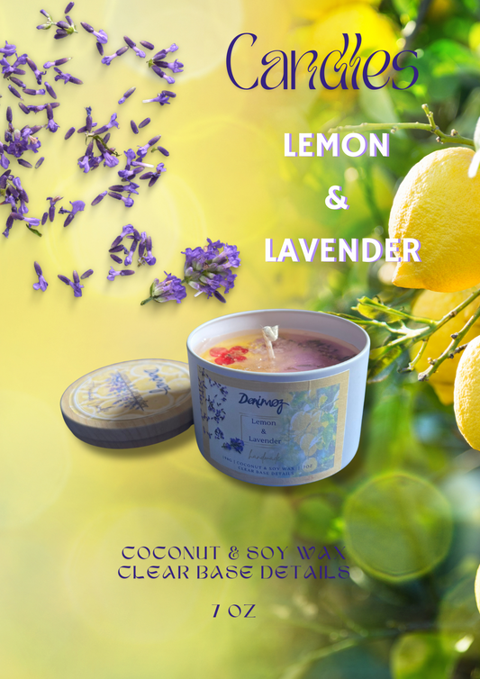 Lemon & Lavender Candle - 7 OZ.