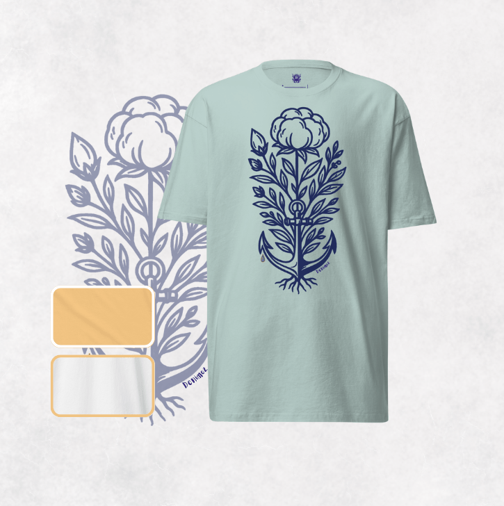 Living Roots Tee | Premium Heavyweight Cotton – Regular Fit - Denimoz
