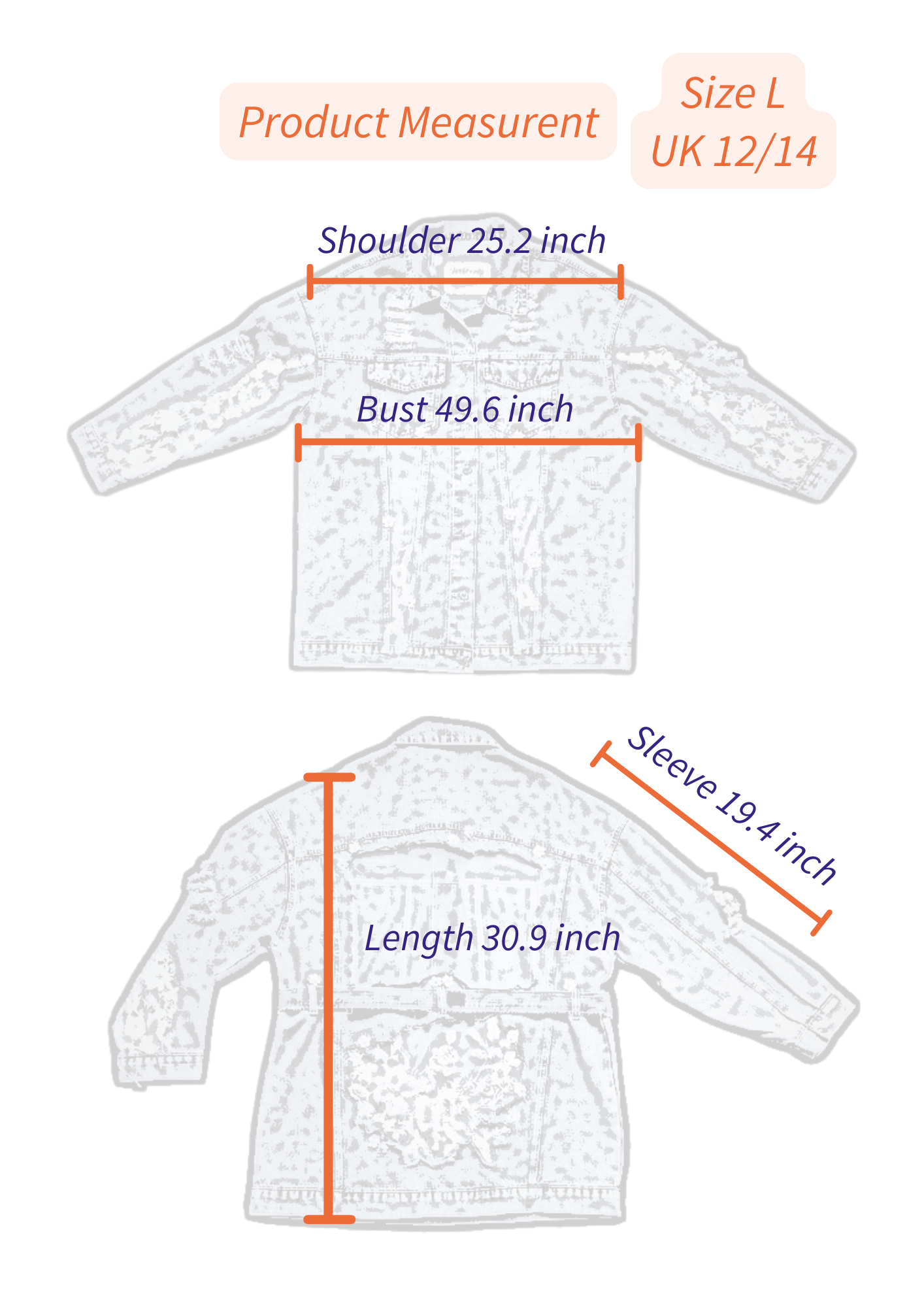 Women’s Denim Jacket with Floral Embroidery and Sheer Details - Denimoz